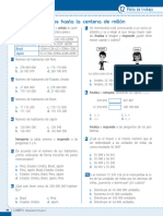 Mat5p U2 Ficha Trabajo Numeros Hasta La Centena Millon