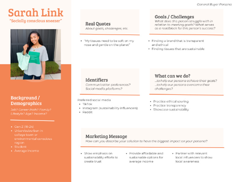 Hubspot Buyer Persona Templates PDF