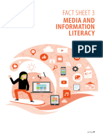 Factsheet 3 - Media and Information Literacy