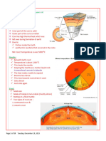 Structure of the Earth and Tectonic plates