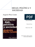 27 Bis. Pérez Lindo. Universidad, Política y Sociedad