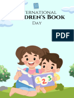 Blue Illustration International Children's Book Day Flyer