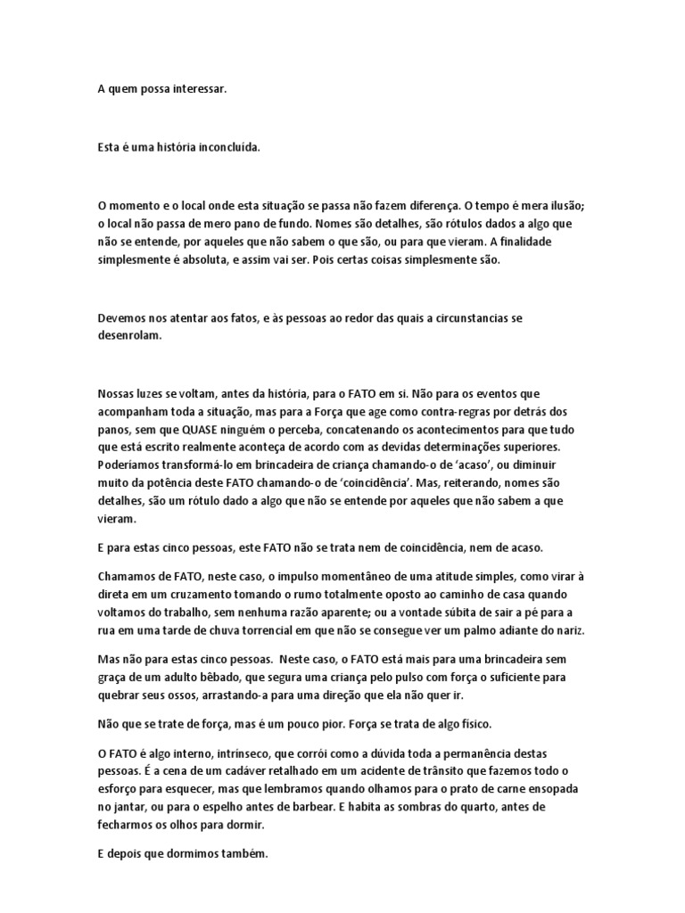 A Quem Possa Interessar | PDF | Tempo