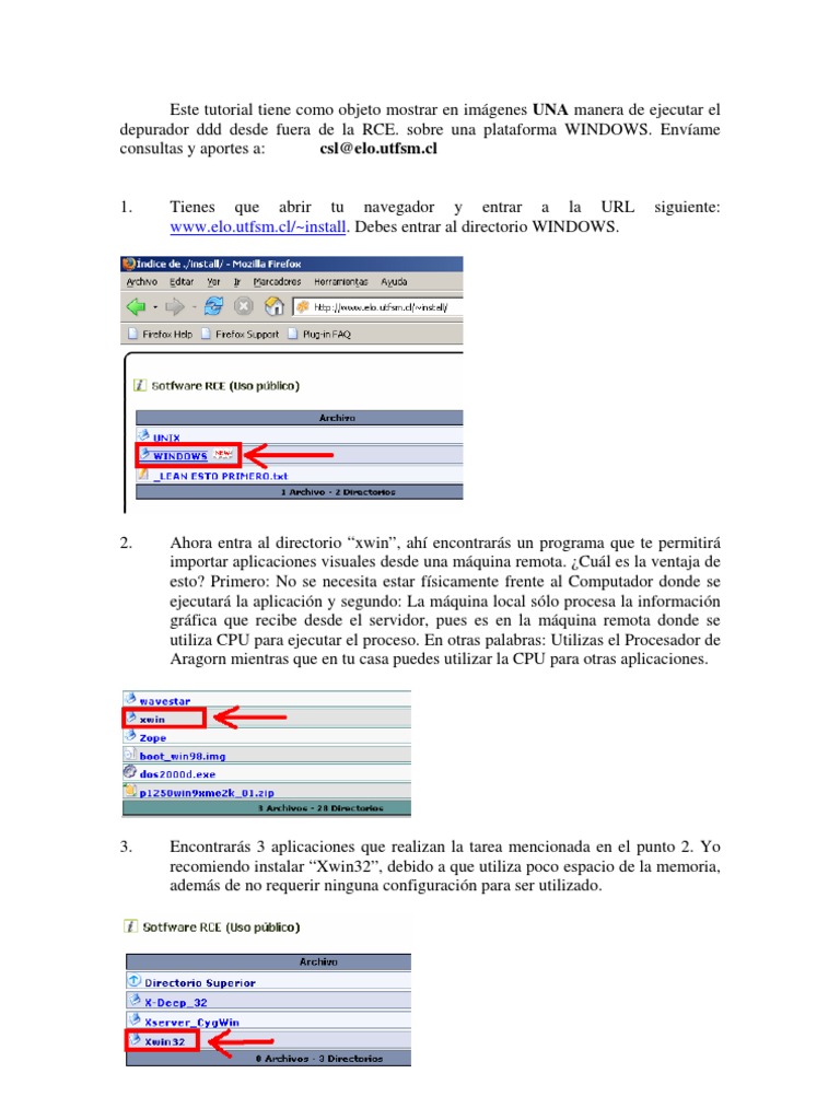 Ejecutar DDD con Xwin y Putty en Windows | PDF | Servidor (Computación ...