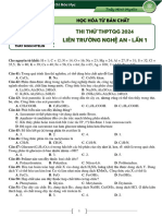 26. (TN THPT Hóa Học) - Liên trường Nghệ An Lần 1