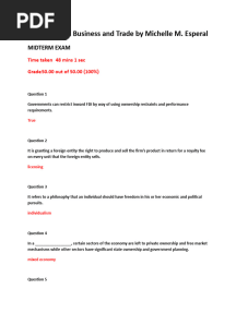 International Business and Trade Midterm Exam