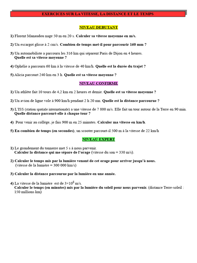 exercices-vitesse-distance-temps-4-me-pdf-math-matiques