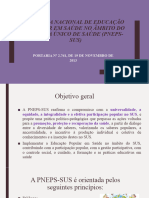 Política Nacional de Educação Popular em Saúde No