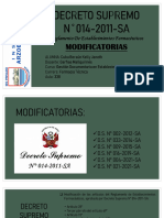 DS N°014-2011-SA modificatorias