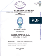 Universidad Mayor de San Andres: Facultad Arquitectura Urbanismo Y Arte
