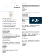 SEGUNDA EVALUACION DE BIOLOGIA  grado 8 3 periodo 2019