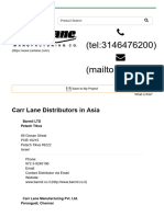 Carr Lane Distributors in Asia - Carr Lane MFG
