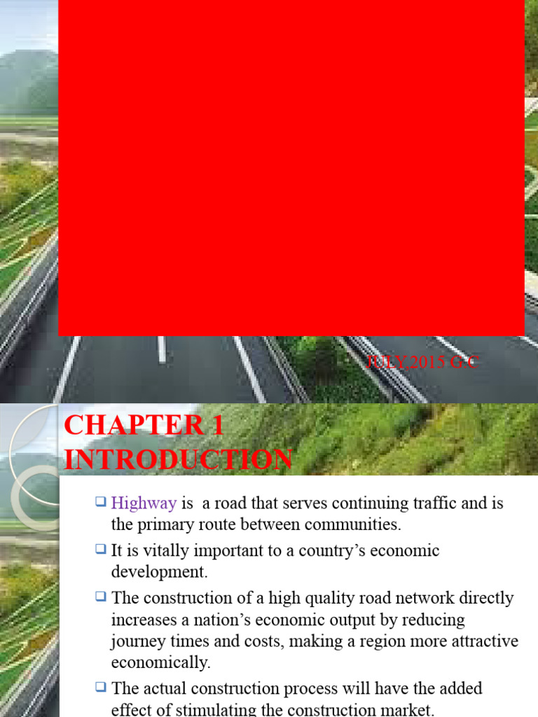 Highway Design Project Overview | PDF | Road Surface | Drainage Basin