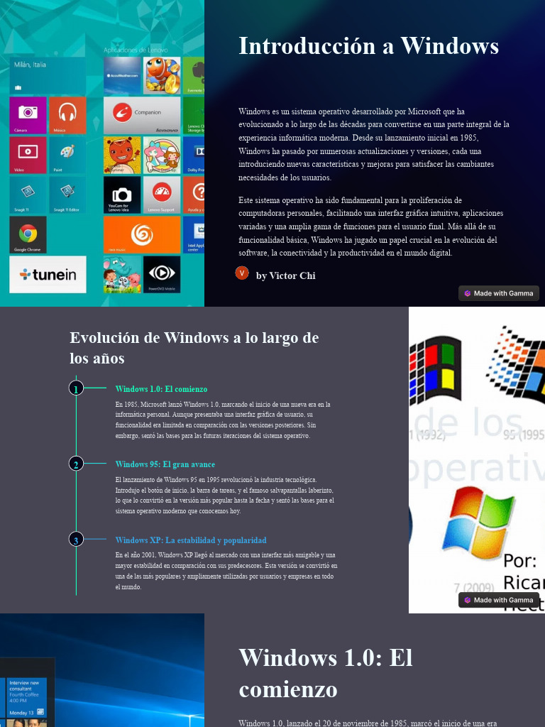 Evolución del sistema operativo Windows | PDF | Microsoft Windows ...