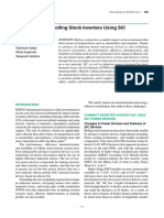 Development of Rolling Stock Inverters Using Sic: Featured Articles Iii