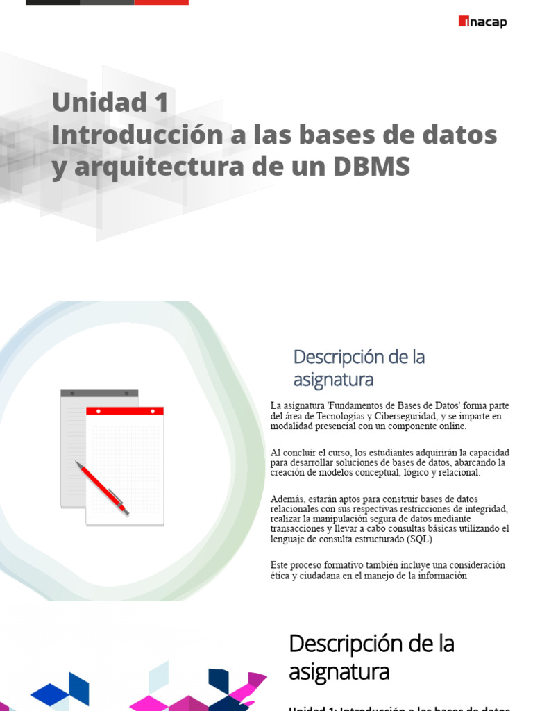 Fundamentos de Bases de Datos y DBMS | PDF | Bases de datos | SQL