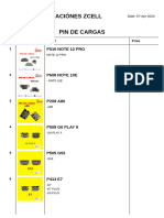 Comunicaciónes Zcell Pin de Cargas: P510 Note 12 Pro