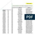 Planilha de Seguimentação de Dados