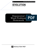 Exponential Word Problems HW