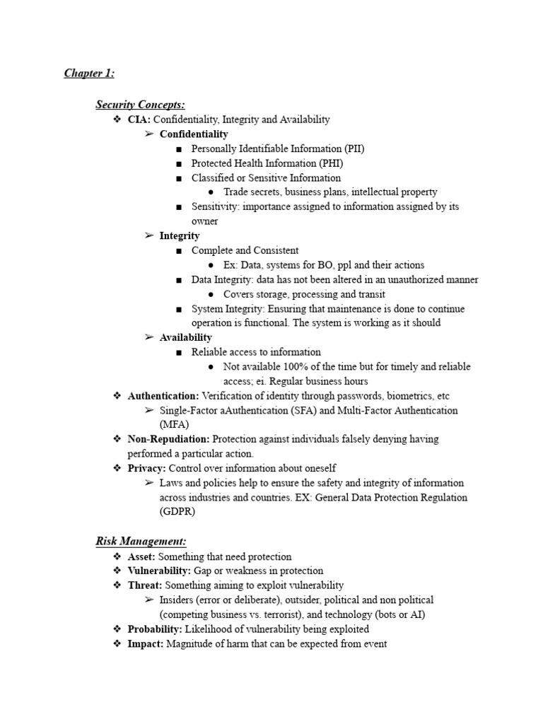Chapter 1 - ISC2 | Download Free PDF | Information Security | Risk
