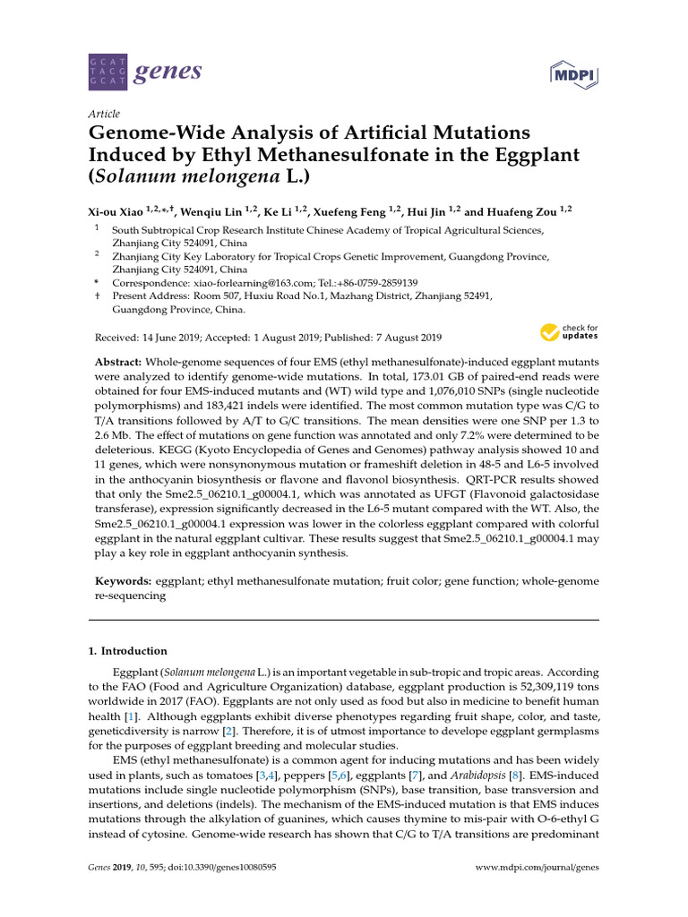 Genes 10 00595 pdf single nucleotide polymorphism mutation
