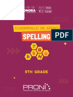 5th GRADE - SPELLING - CUADERNILLO DE APOYO