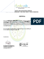 Certificacion Laboral Fundesvida