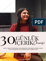 Kız Başına Lider 30 Günlük İçerik Takvimi PDF