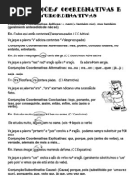 CONJUNÇÕES Coordenativas e Subordinativas
