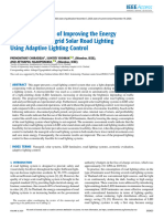 Economic Analysis of Improving The Energy Efficiency of Nanogrid Solar Road Lighting Using Adaptive Lighting Control