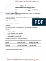 CBSE Class 5 English Assignment-Future Continuous Tense