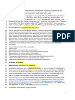 Arrhythmias in The Athlete Manuscript For Peer Review and Public Comment - 0