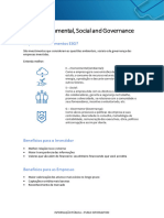 ESG: Environmental, Social and Governance: O Que São Investimentos ESG?