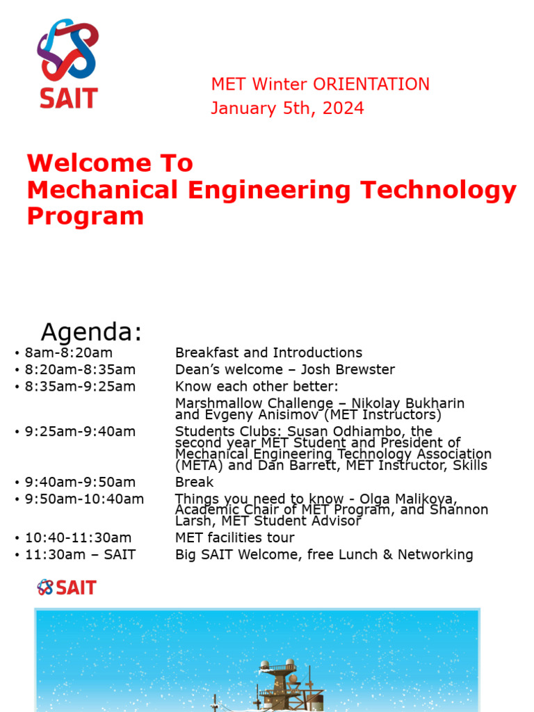 Met Orientation Jan 5 2024 Pdf Pdf Engineering