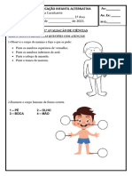 1 Avaliação de Ciências