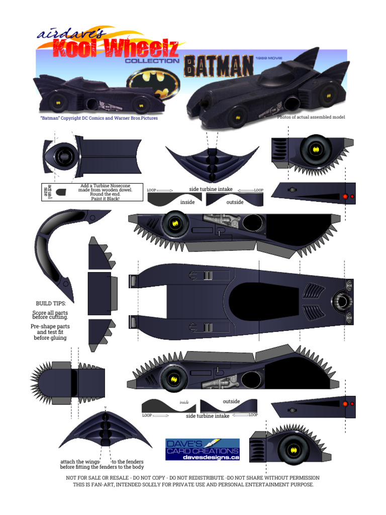 Koolwheelz BATMOBILE 1989 | PDF