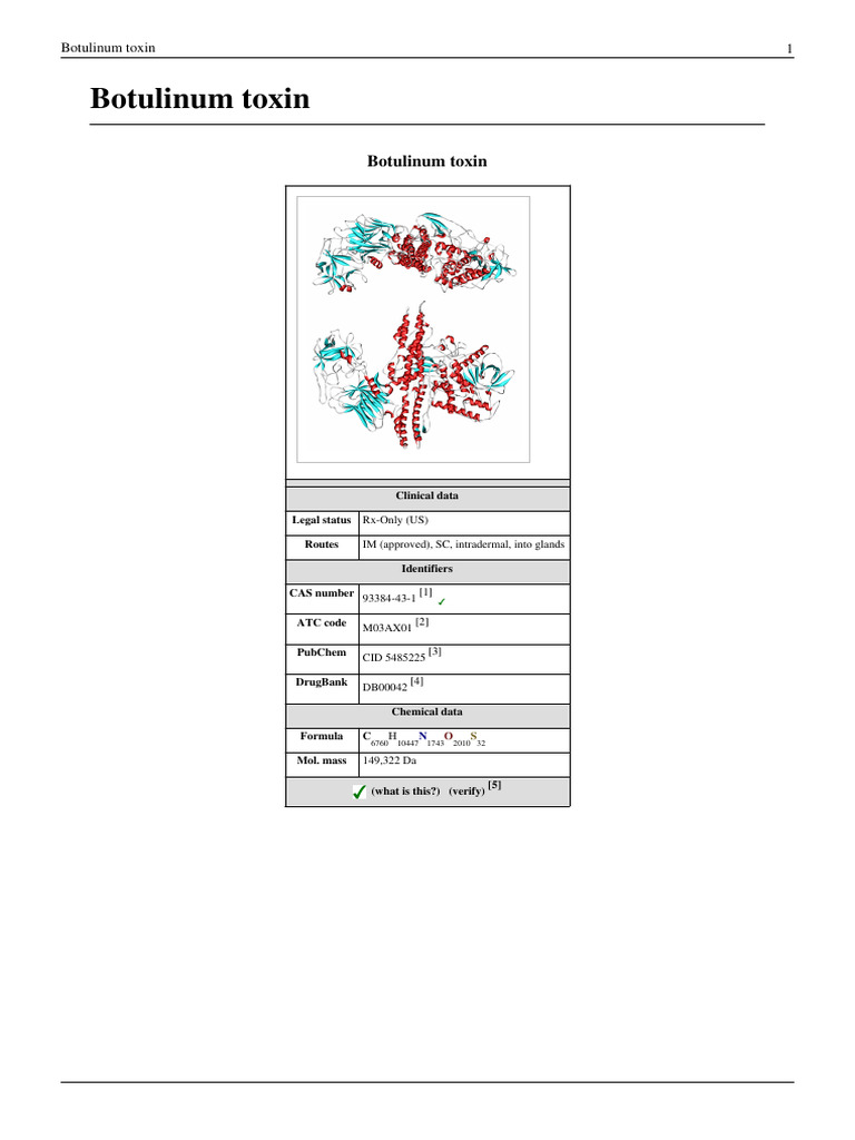 Botulinum Toxin Download Free Pdf Botulinum Toxin Medicine
