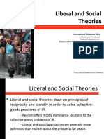 CH 3 Liberal and Social Theories