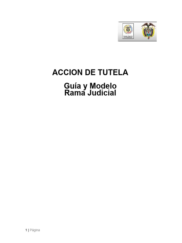Guia Accion de Tutela V1 | Descargar gratis PDF | Derecho ...