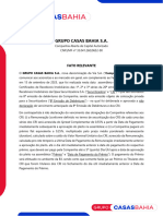 Grupo Casas Bahia S.A.: Fato Relevante