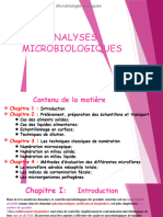 ANALYSES MICROBIOLOGIQUES -chapitre 1