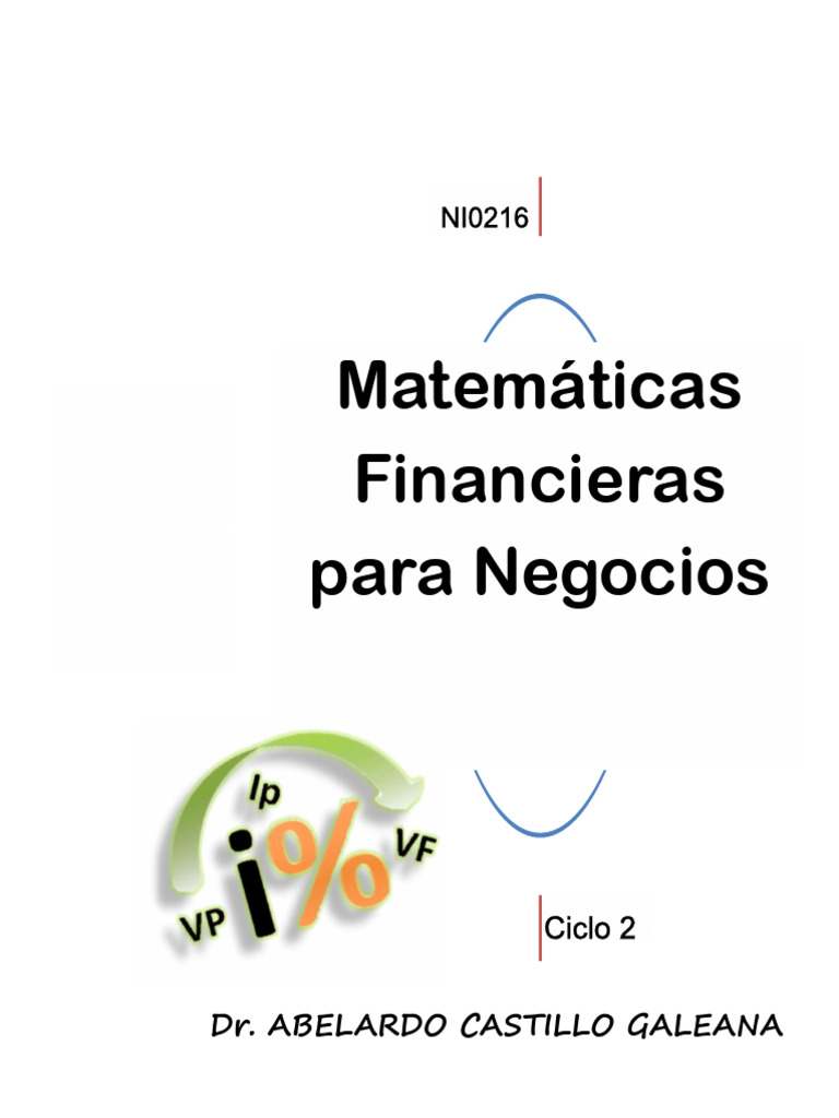 Las Matemáticas Financieras | PDF | Logaritmo | Números
