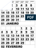 Calendario Linear 2024