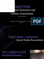 Digital Media Personal Selection and Online Assessment