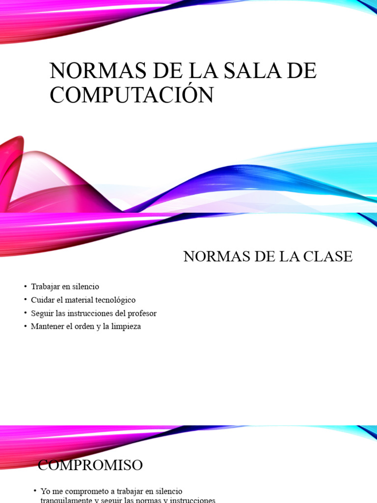 Normas de La Clase de Computacion | PDF