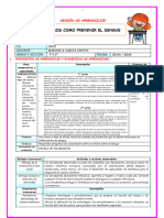 ADICIONAL U1 SESION  PLAN LECTOR LEEMOS COMO PREVENIR EL DENGUE