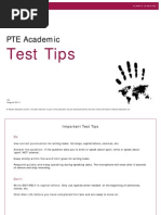Download PTEAcademic_TestTips by Shakir Hussain SN72096020 doc pdf