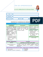 SESIÓN DE APRENDIZAJEParticipemos de La Semana Santa