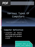 Various Types of Computers