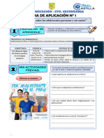 Ficha de Trabajo 5to. Secundaria Sem 1 - Sesión 1